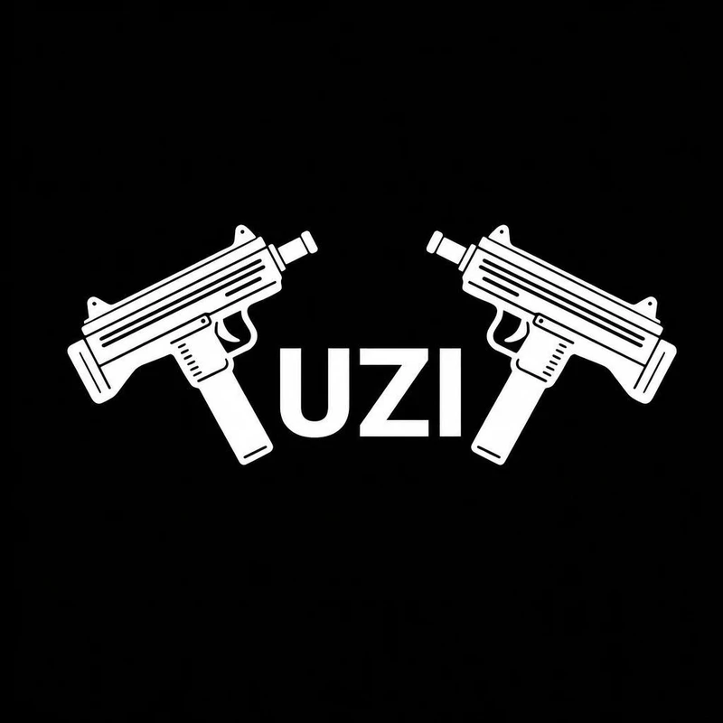 برچسب بدنه خودرو سولگی طرح UZI کد M434