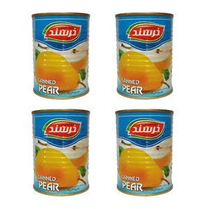 کمپوت گلابی خرسند - 370 گرم بسته 4 عددی