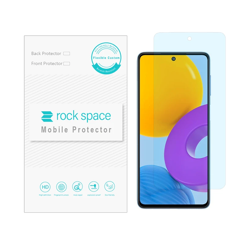 محافظ صفحه نمایش ضد اشعه آبی راک اسپیس مدل HyBLU مناسب برای گوشی موبایل سامسونگ  Galaxy M52