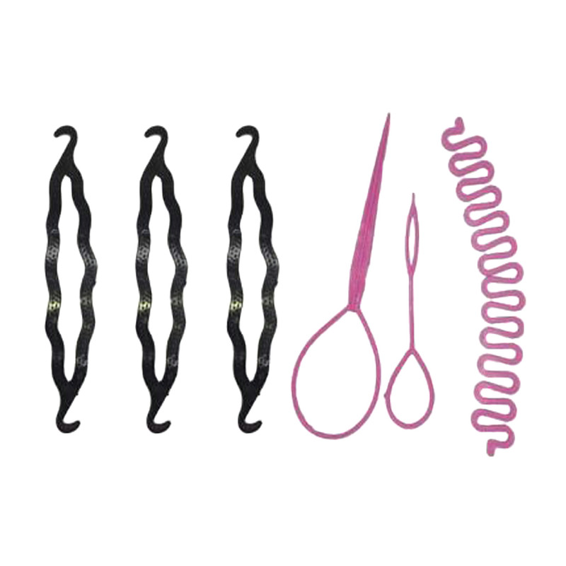 مجموعه ابزار بافت و بامتل مو مدل bamtk- مجموعه 6 عددی