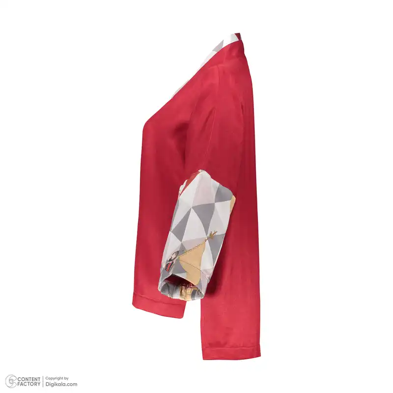 مانتو زنانه آدور مدل درفش رنگ زرشکی