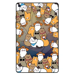 کاور مگافون طرح گربه مدل 7717 مناسب برای تبلت سامسونگ Galaxy Tab A 10.1 2019 / T510 / T515 