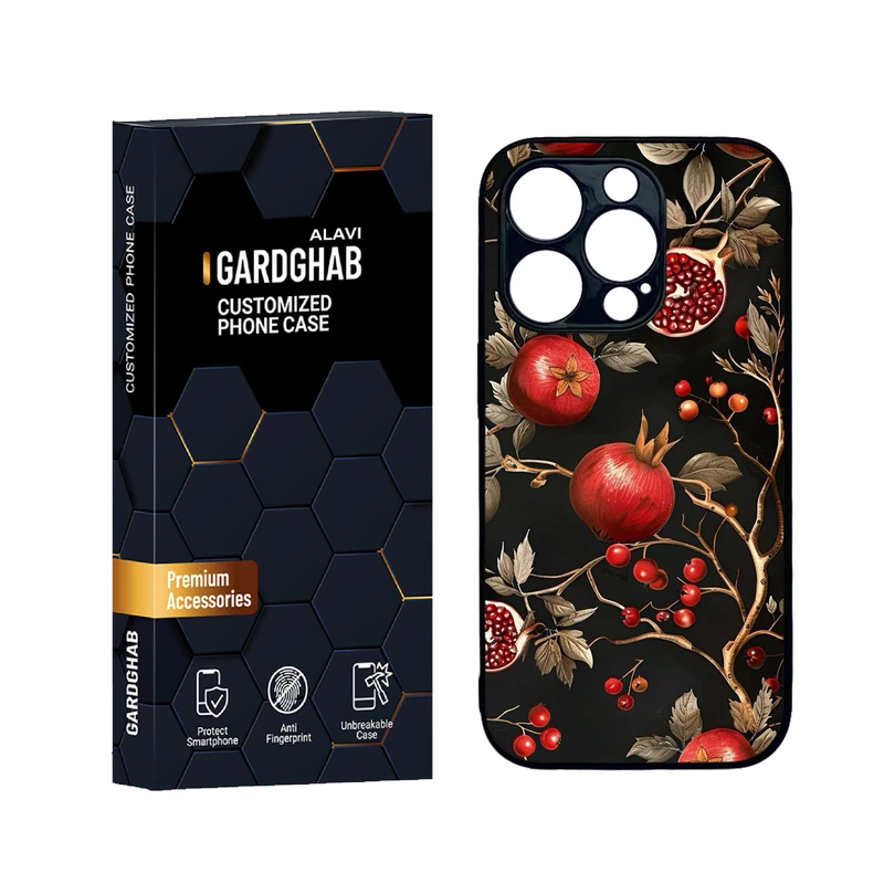 کاور گارد قاب علوی مدل دورژله ای هنری مناسب برای گوشی موبایل اپل iPhone 14 Pro Max