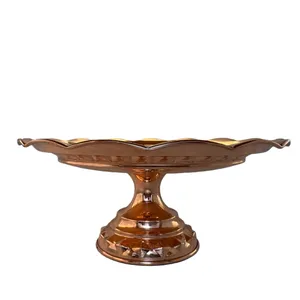 شیرینی خوری مسی مدل الماس کد ۲۴۳۴-۳