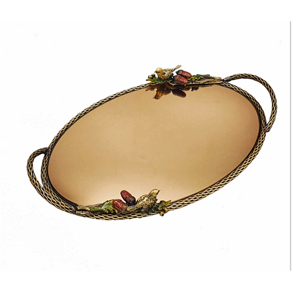 سینی کومر مدل گنجشک و گل بلوط کد 524