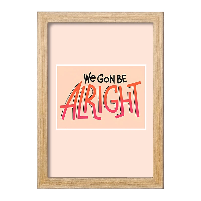 تابلو خندالو مدل We Gon Be Alright کد F11470