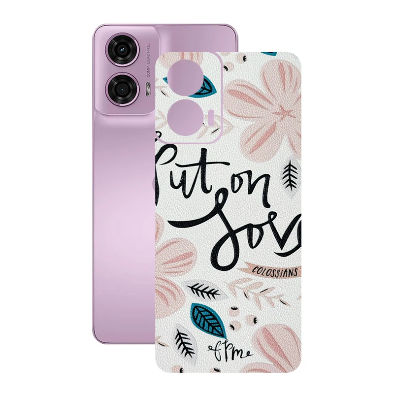 برچسب پوششی ریمکس مدل Leth طرح put on love مناسب برای گوشی موبایل موتورولا Moto G24