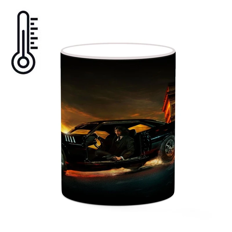 ماگ حرارتی کاکتی طرح جان ویک john wick 4 مدل mgh26450