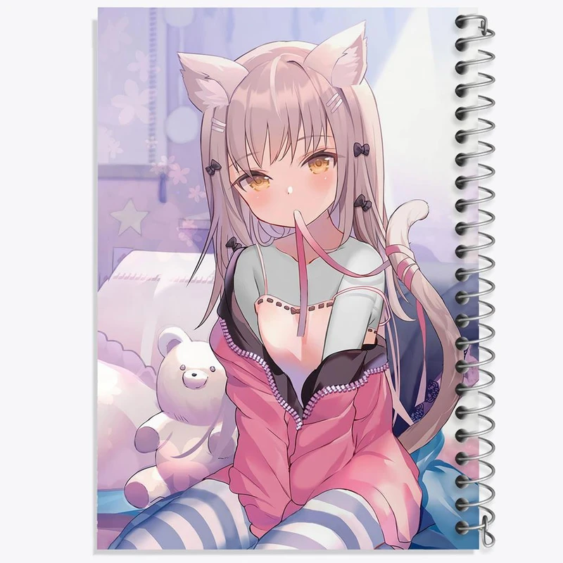 دفتر نقاشی 50 برگ خندالو مدل دختر انیمه ای کد 18024