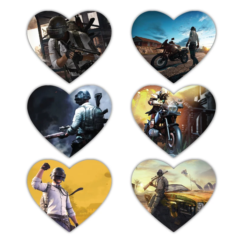 پوستر مدل بازی پابجی کد pubg مجموعه 6 عددی