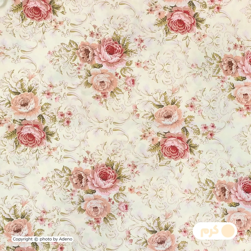 عکس شماره 2 : کاور لحاف آدنو مدل گلزار کد ch49 دونفره سایز 220x240 سانتی متر