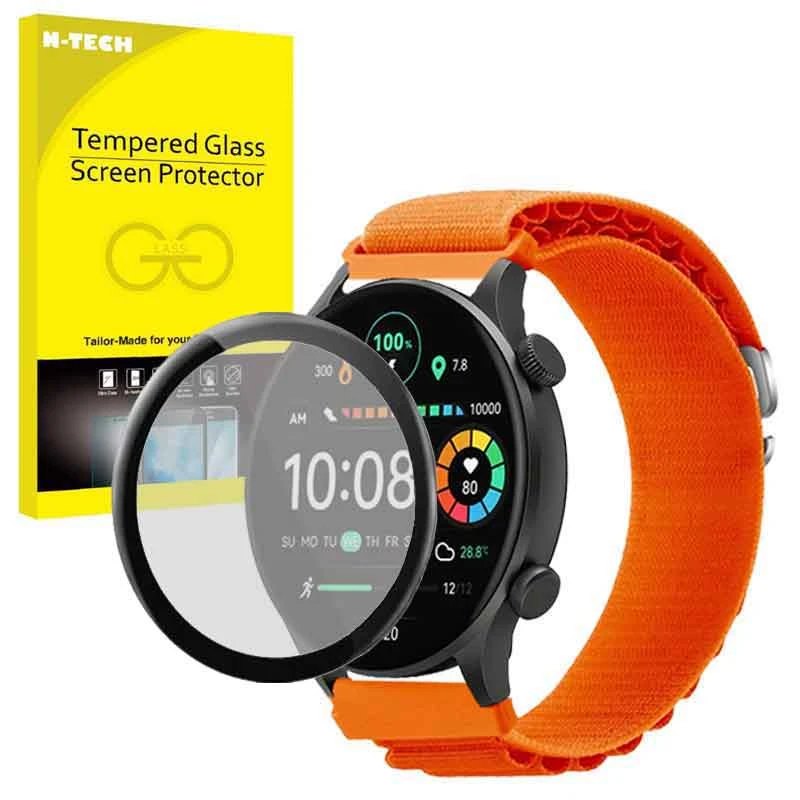 بند انتک مدل LOOP ALPINE مناسب برای ساعت هوشمند هایلو Solar Plus RT3 به همراه محافظ صفحه نمایش
