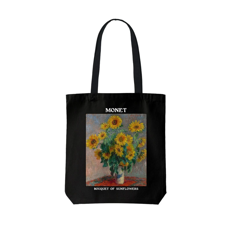 ساک خرید ترمه طراحان ایده مدل دسته گل آفتابگردان از مونه کد art0182 - L