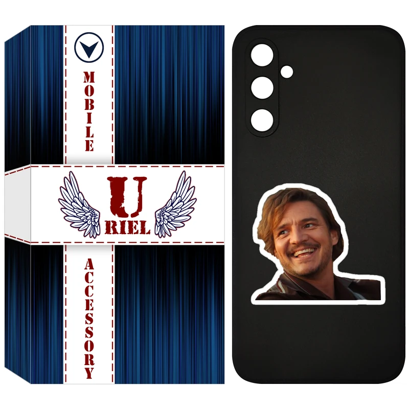 کاور یوریل قاب مدل KSH کد 83 طرح لبخند مناسب برای گوشی موبایل سامسونگ Galaxy A55