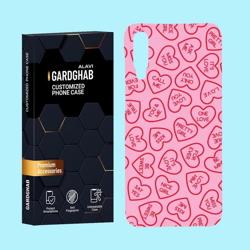 کاور گارد قاب علوی مدل عاشقانه مناسب برای گوشی موبایل سامسونگ Galaxy A50 / A50s / A30s