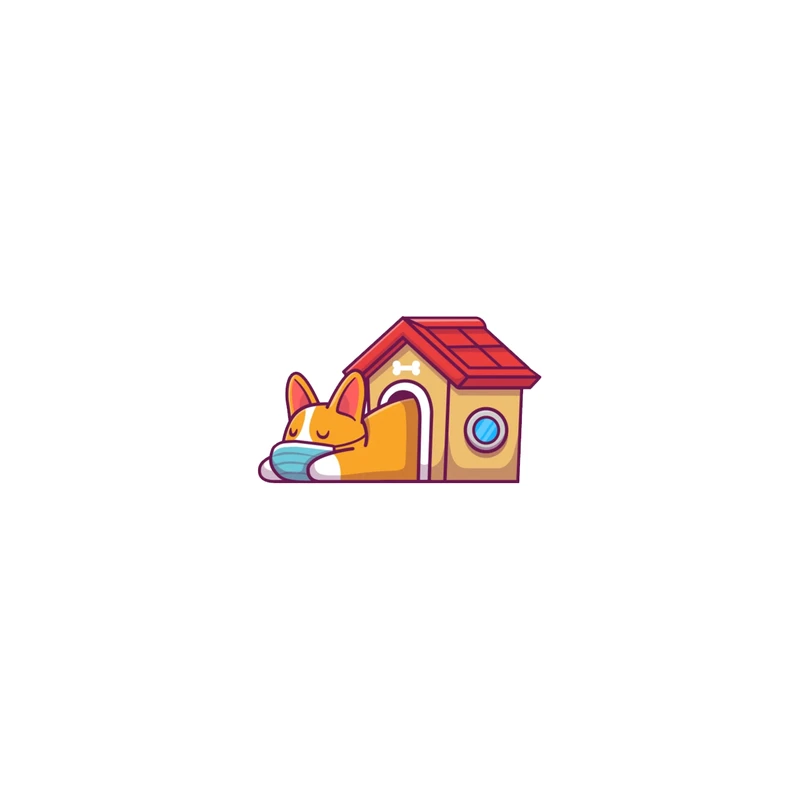  استیکر لپ تاپ لولو طرح سگ کد 440