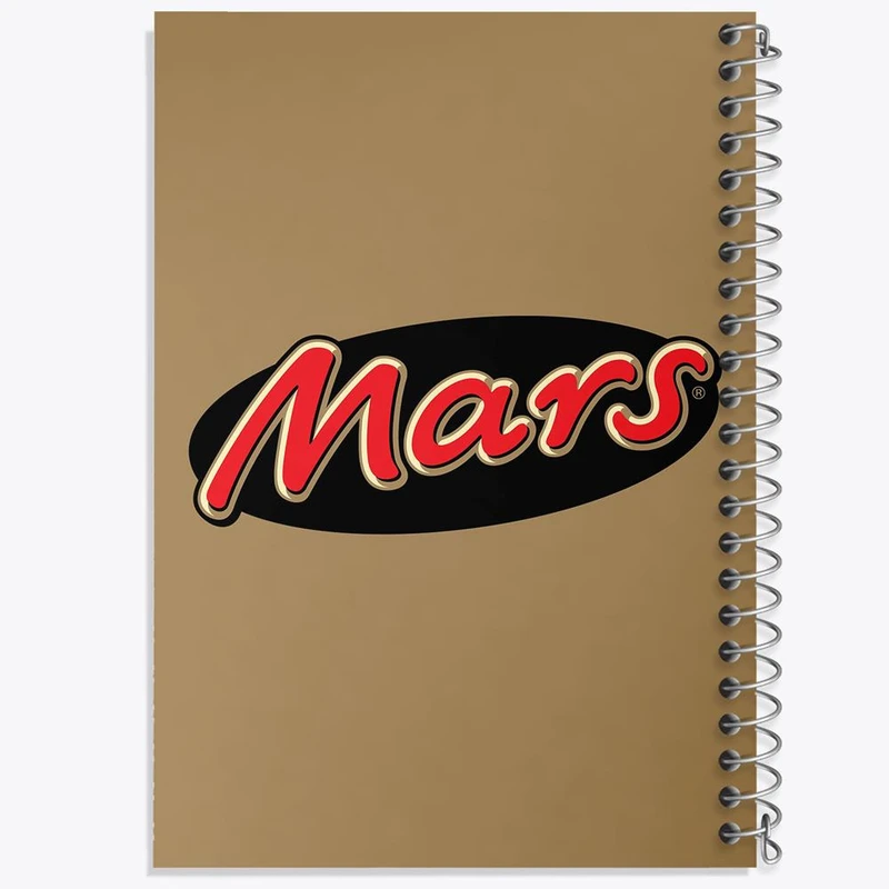 دفتر ژورنال نویسی 50 برگ خندالو مدل نقطه ای طرح شکلات مارس Mars کد 8428