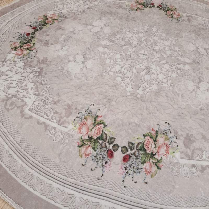 پادری مدل دایره طرح فانتزی کد C002 سایز 80x80 سانتی متر
