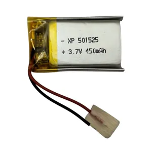 باتری لیتیومی قابل شارژ مدل XP-501525 ظرفیت 450 میلی‌ آمپر ساعت