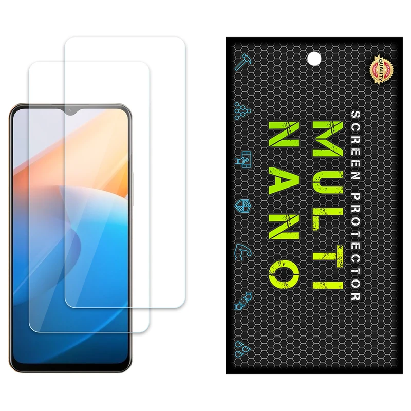 محافظ صفحه نمایش مولتی نانو مدل X-S2N مناسب برای گوشی موبایل ویوو iQOO Z6x بسته دو عددی