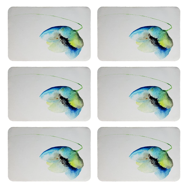 زیربشقابی طرح گل کد 9023 بسته 6 عددی 