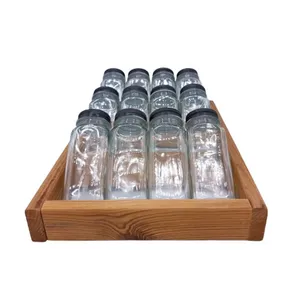 ست جای ادویه 12 پارچه مدل داخل کشو کد Nc12 به همراه استند