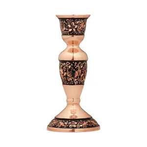 شمعدان مسی مدل الماس تراش کد 1