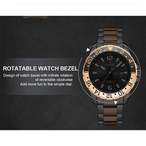 ساعت مچی عقربه‌ای مردانه نیوی فورس مدل NF9192 SRGB