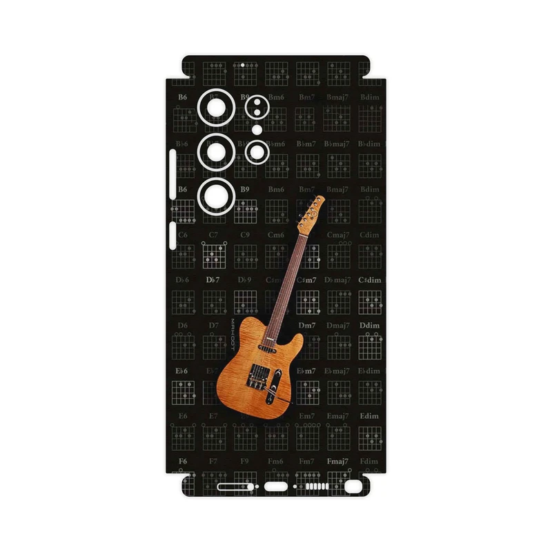 برچسب پوششی ماهوت مدل Guitar_Instrument-FullSkin مناسب برای گوشی موبایل سامسونگ Galaxy S23 Ultra