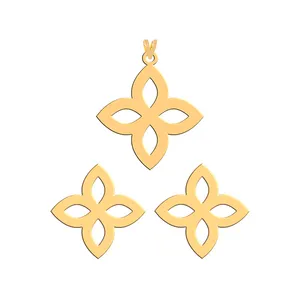 نیم ست طلا 18 عیار زنانه فرشته مدل اسلیمی WHSL-00048