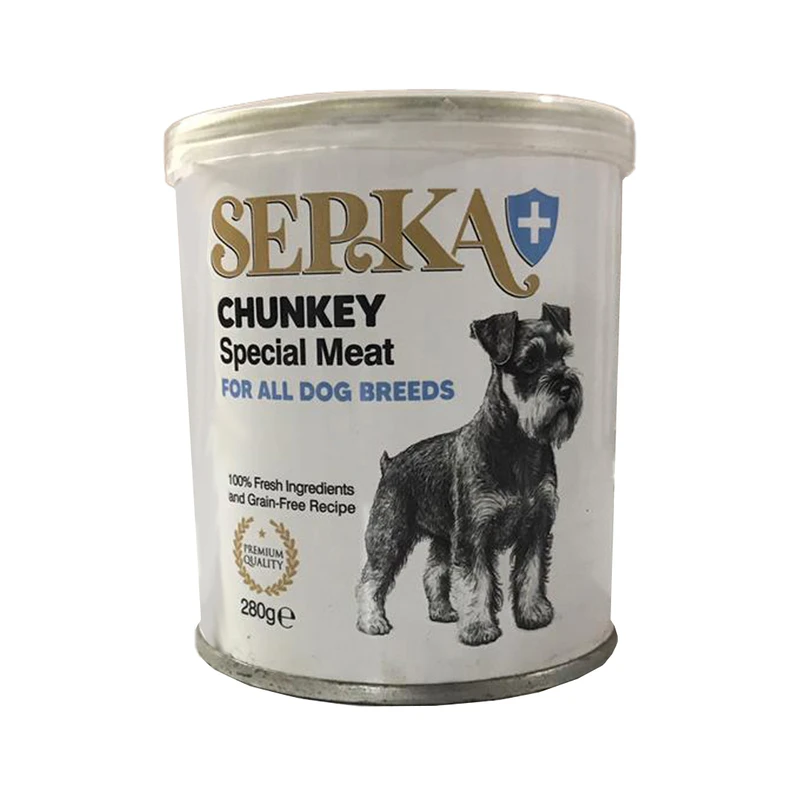 کنسرو سگ سپکا پلاس مدل چانکی طعم گاو وزن 280 گرم