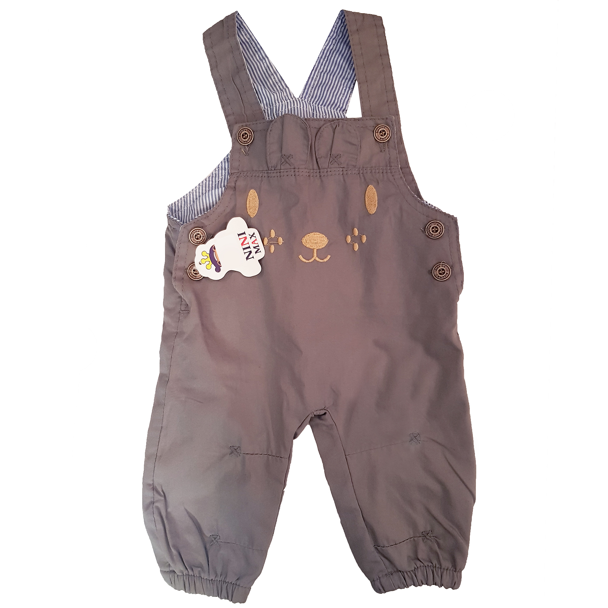 سرهمی نوزادی نی نی مکس مدل گربه رنگ طوسی