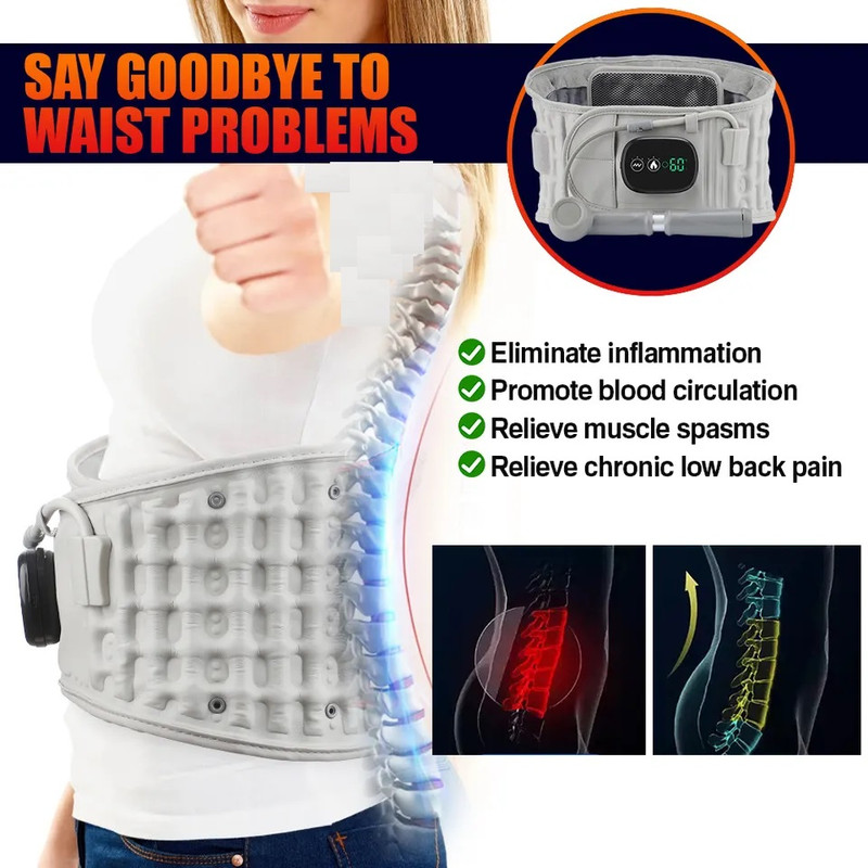 ماساژور کمر مدل Hot Electric Vibrating Belt Inflatable Lumbar ماساژور کمر مدل Hot Electric Vibrating Belt Inflatable Lumbar