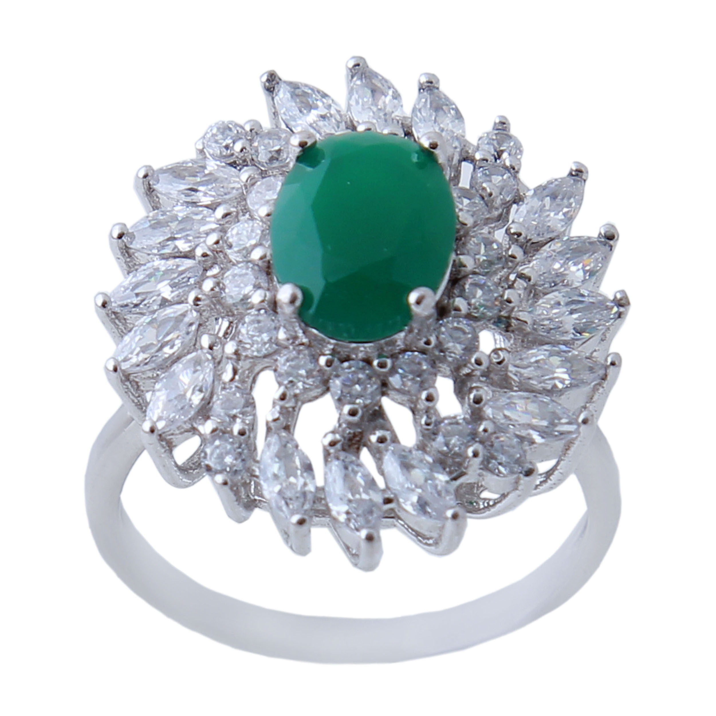 انگشتر نقره زنانه بازرگانی میلادی کد AWR_634