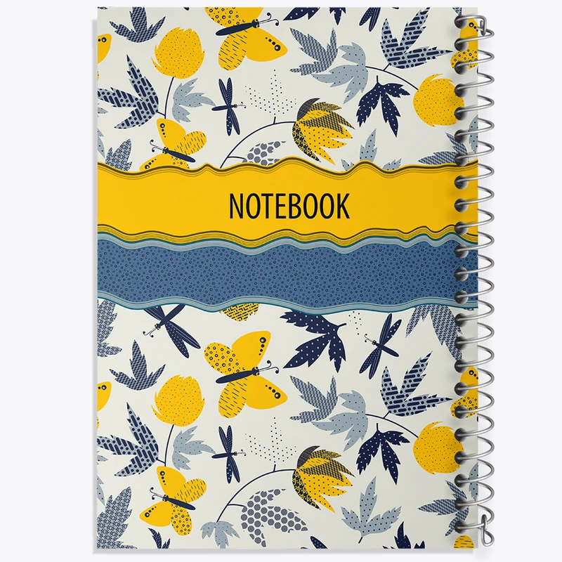 دفتر ژورنال نویسی 50 برگ خندالو مدل نقطه ای طرح گل گلی کد N831