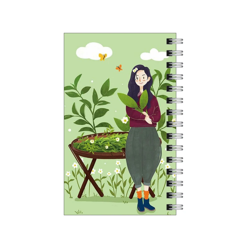 دفترچه یادداشت مدل to do list طرح طبیعت و دختر کد 2617272