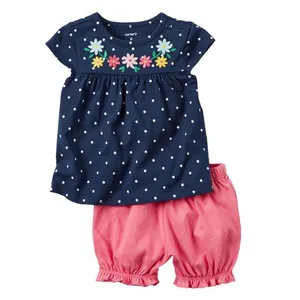 ست پیراهن و شلوارک نوزادی مدل 2547