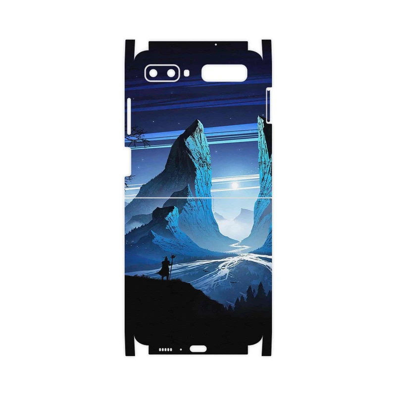 برچسب پوششی ماهوت مدل Blue Mountains Digital Art-FullSkin مناسب برای گوشی موبایل سامسونگ Galaxy Z Flip