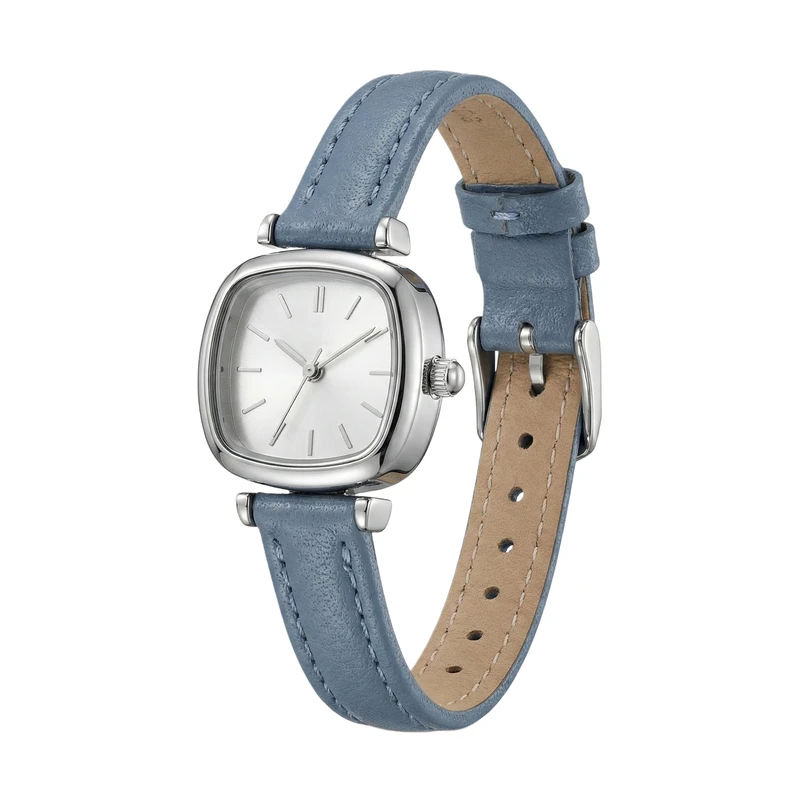 ساعت مچی عقربه‌ای کوارتز زنانه مدل مینیمال اسپرت بند چرم کد 001