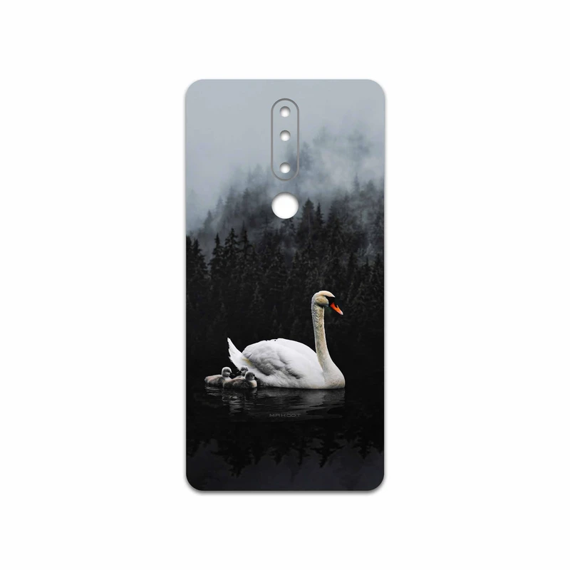 برچسب پوششی ماهوت مدل Swan Lake مناسب برای گوشی موبایل نوکیا 3.1 Plus
