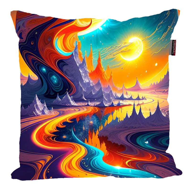 کوسن پاد آفرین مدل فانتزی منظره کد 218