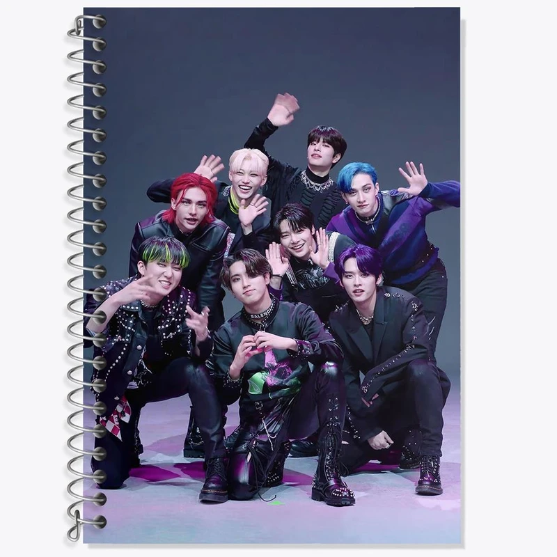 دفتر زبان 50 برگ خندالو مدل سه خط طرح گروه استری کیدز Stary Kids کد 16889