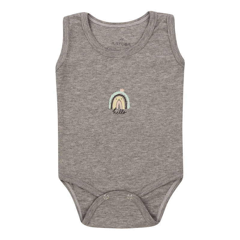 بادی نوزادی ناربن مدل بیسیک رنگ طوسی