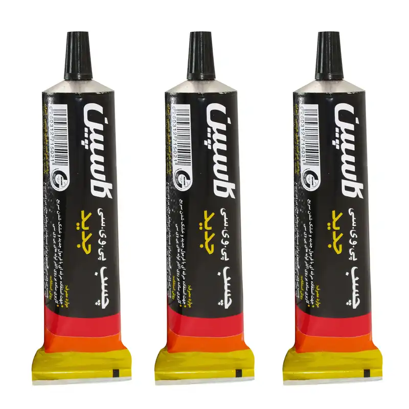 چسب پی وی سی کاسپین مدل 100_NEW حجم 100 میلی لیتر بسته سه عددی