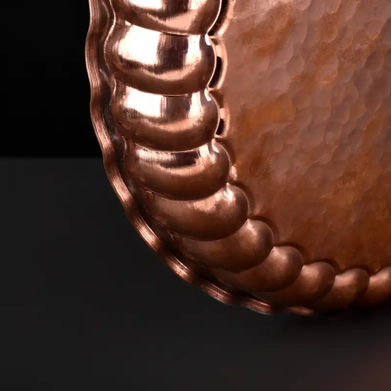 سینی مسی مدل انگشتی زنجان کد 23