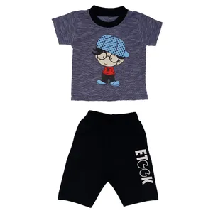  ست تی شرت و شلوارک بچگانه کد BL-026