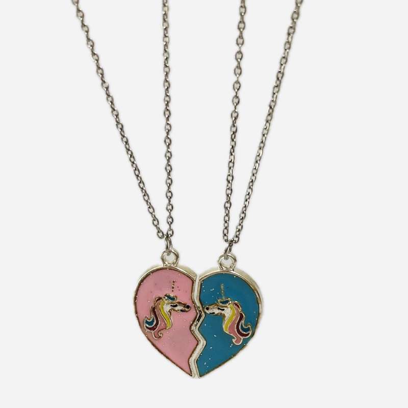 گردنبند دخترانه مدل آهنربایی تک شاخ