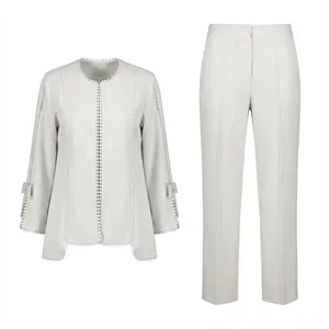 ست کت و شلوار رسمی زنانه مدل پشت بلند