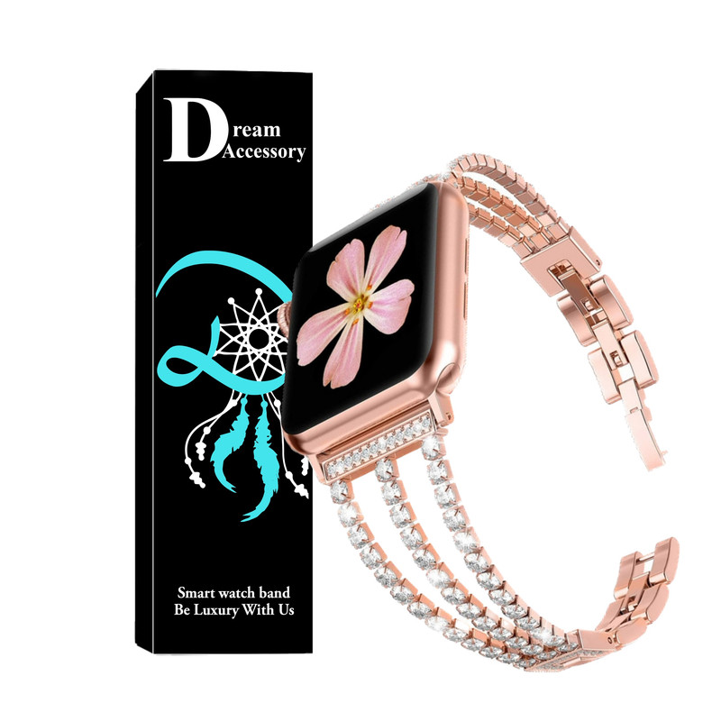 بند دریم مدل Diamond مناسب برای اپل واچ سری 7 41 میلیمتری