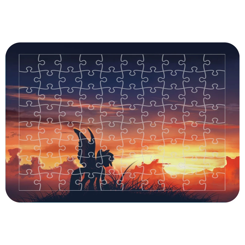 پازل 54 تکه اطلس آبی طرح کارتون یونیکورن مدل P1451